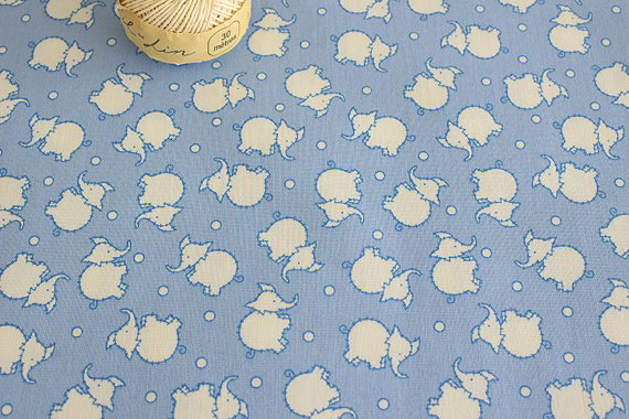 USPパッチワークぞうさん ブルー